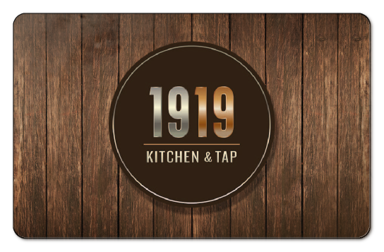 1919 logo over wooden background